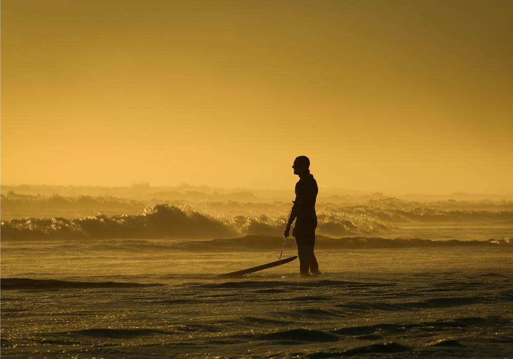 Shark attack on surfer in Bali